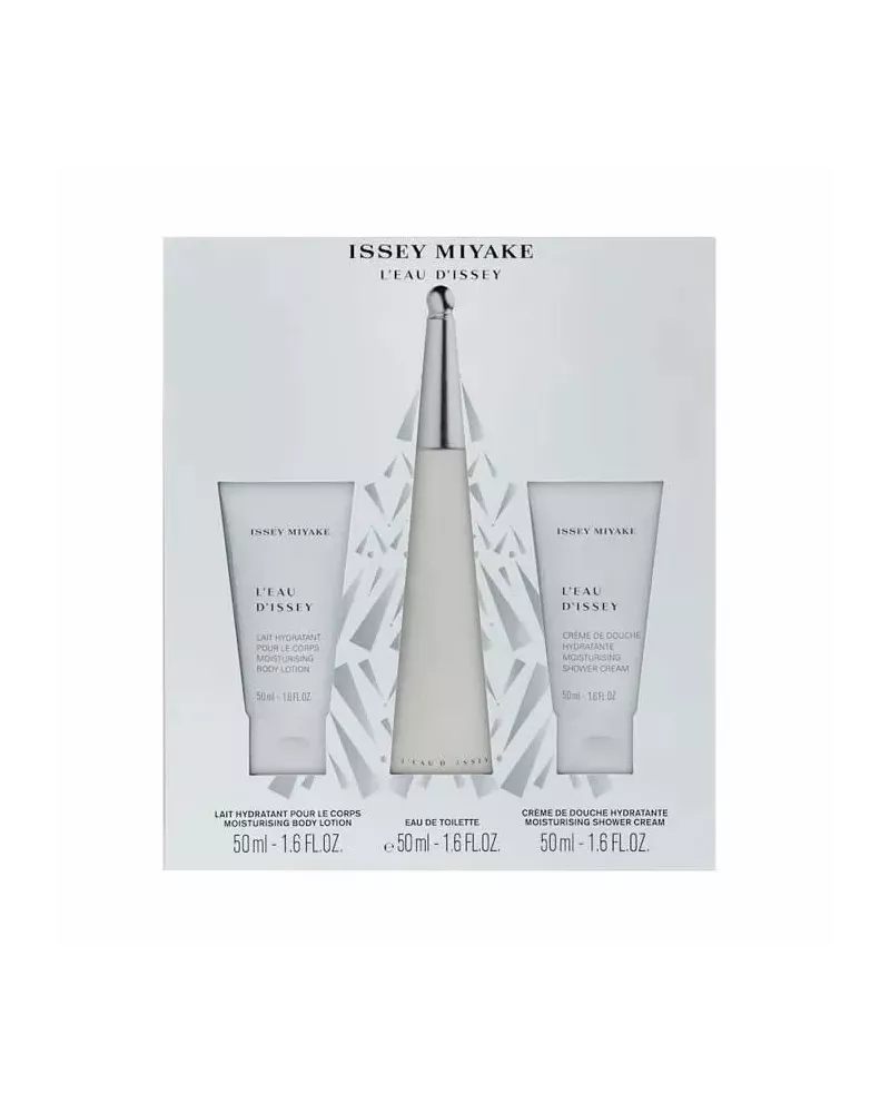 Issey Miyake L'Eau D'Issey Eau de Toilette en Spray 50ml Coffret de 3 Produits