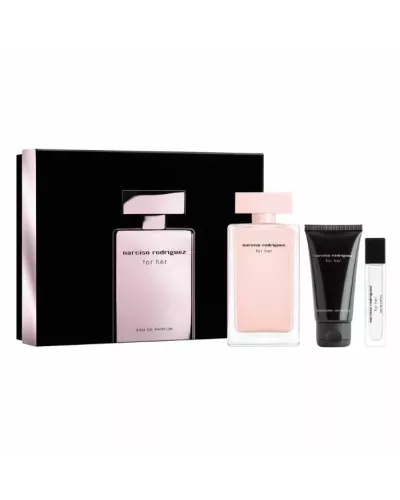 Narciso Rodriguez For Her Eau de Perfume Spray 100ml Estuche 3 Productos