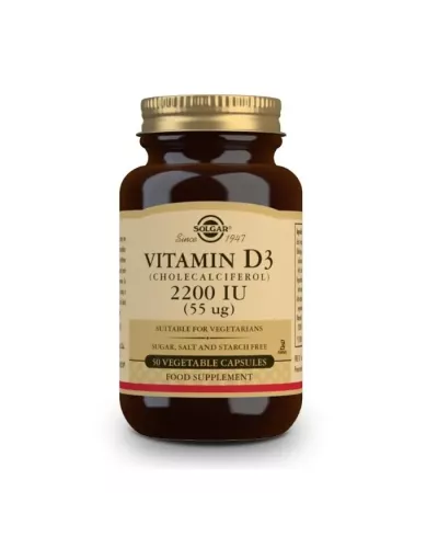 Solgar Vitamine D3 2200 IU (55 mcg) 50 Capsules