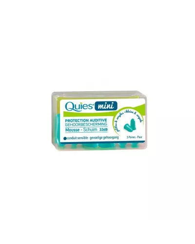 Optik Quies Tapón Mini Espuma 3 Pares 33db