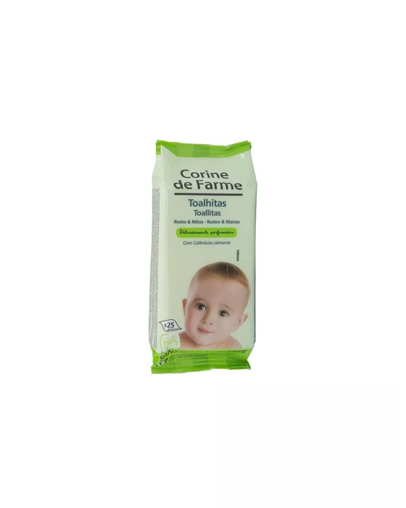 Corine De Farme Corine De F Toallitas Rostro y Manos Pieles Sensibles 25 Ud